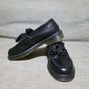 Women's Dr.Marten Chunky Black Tassel Loafers Sz. 7